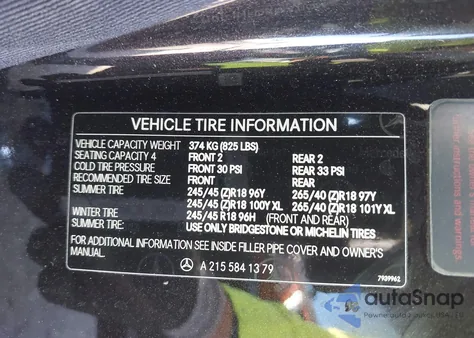 2004 Mercedes-Benz Cl 600 z USA, uszkodzony, nr VIN WDBPJ76J74A040286